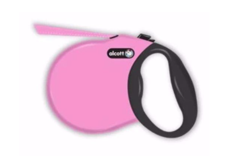 Alcott 16ft Adventure Retractable Leash - Pink XSM