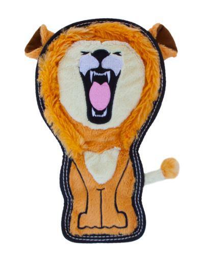 Outward Hound Tough Seamz Lion Plush Dog Toy M