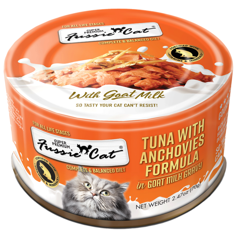 Fussie Cat Goat Milk Tuna w/ Anchovies 2.47z