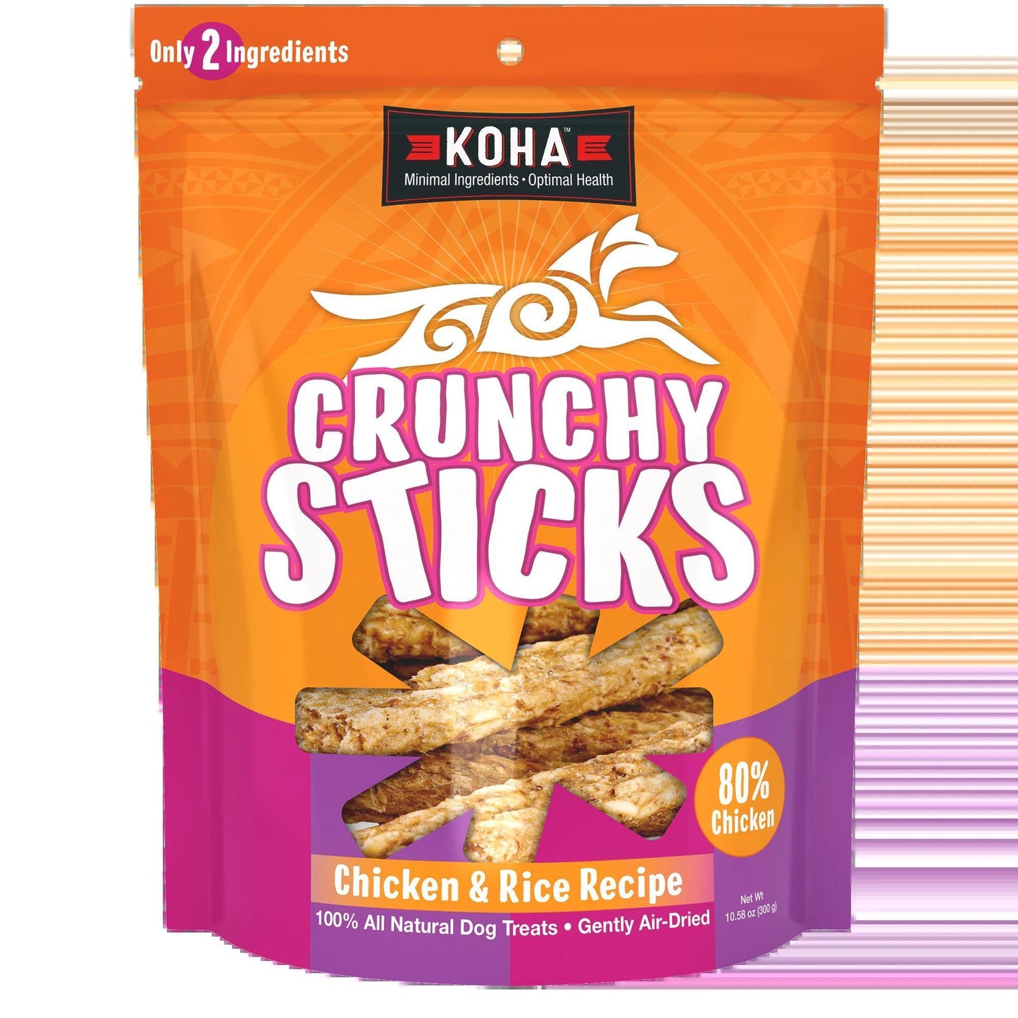 Koha 10.58oz Dog Treat Air Dried Chicken Crunchy Sticks