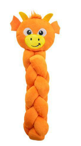 Outward Hound Twistiez Interactive Plush Dog Treat Puzzle, Dragon