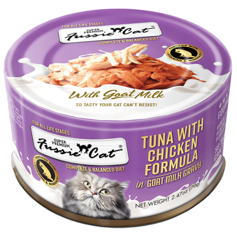 Fussie Cat Goat Milk Tuna w/Chicken 2.47z