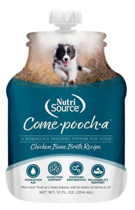 Nutri Source Chicken Broth Come-Pooch-A 12z