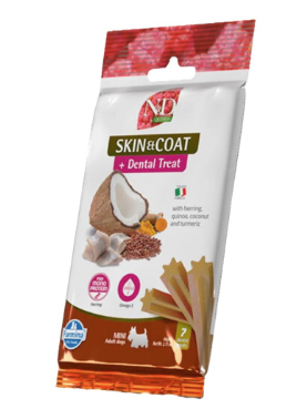 Farmina 2.1 oz Dog Herring and Quinoa Mini Dental Treat