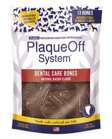 PlaqueOff Bacon Dental Bones 17oz