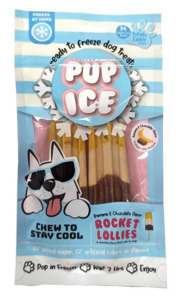 Pup Ice Rocket Lollies Banana & Chocolate