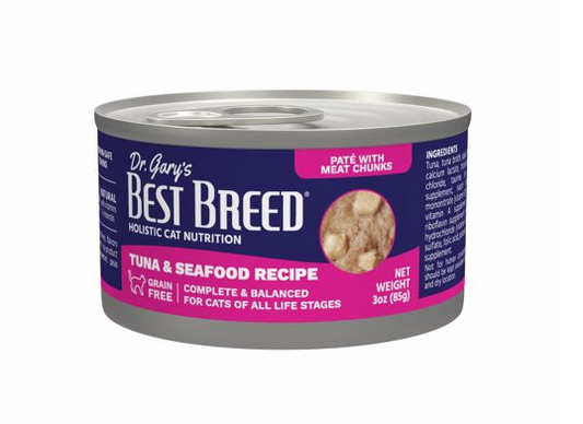 Best Breed Tuna & Seafood Cat 3oz
