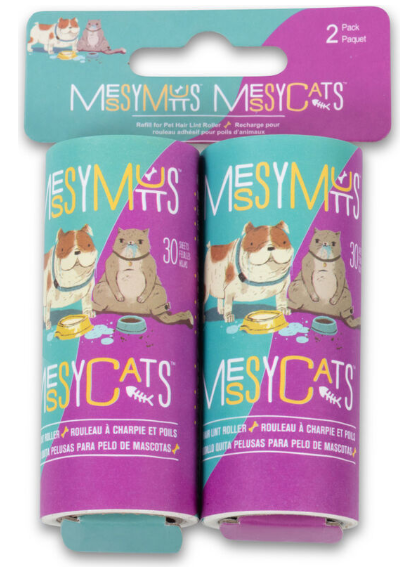 Messy Mutts Lint Rollers Replacement 2pk
