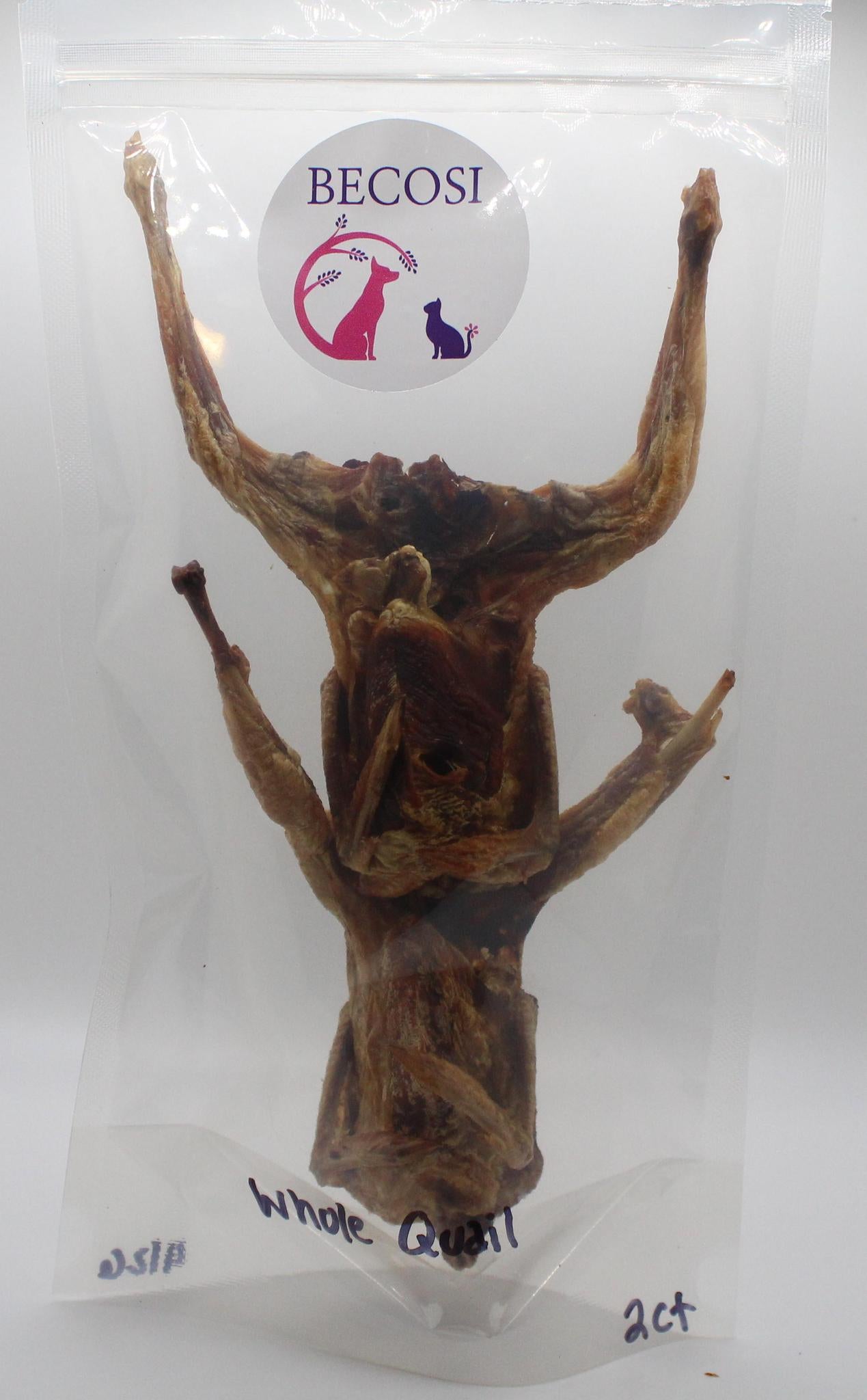 Becosi Whole Quail 2 ct