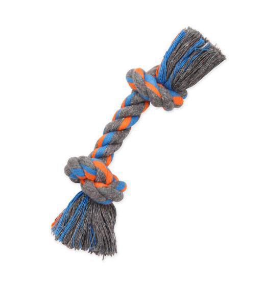 Mammoth Color Bone Flossy Chews Cotton Rope Mini