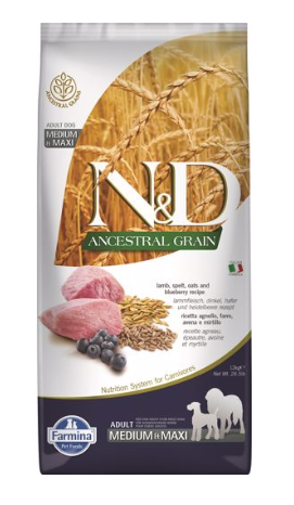 N&D Ancestral Grain Lamb Med/Maxi 26.4#