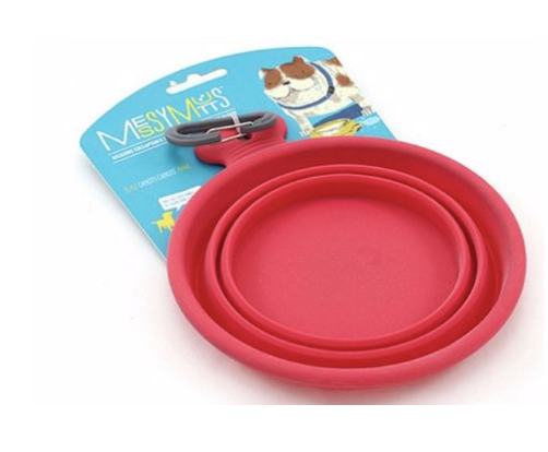 Messy Mutts Bowl Collapsible Silicone Small Watermelon