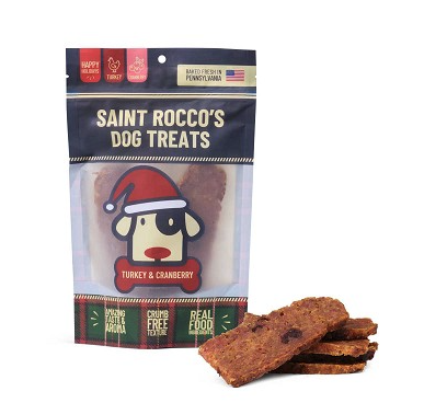 Saint Rocco's Turkey & Cranberry Recipe Dog Treats, 8oz