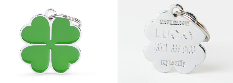 MyFamily Charms Big Clover ID Tag