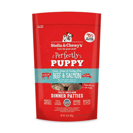 S&C Perfectly Puppy Beef & Salmon 14z