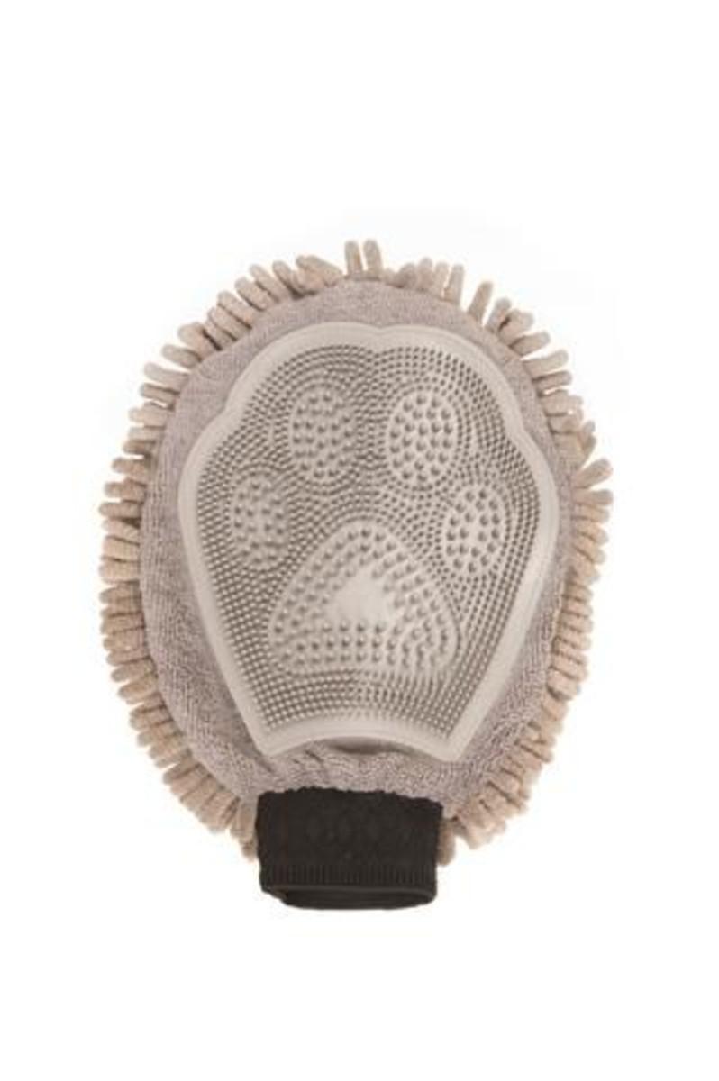 DGS Dog Grooming Mitt Grey