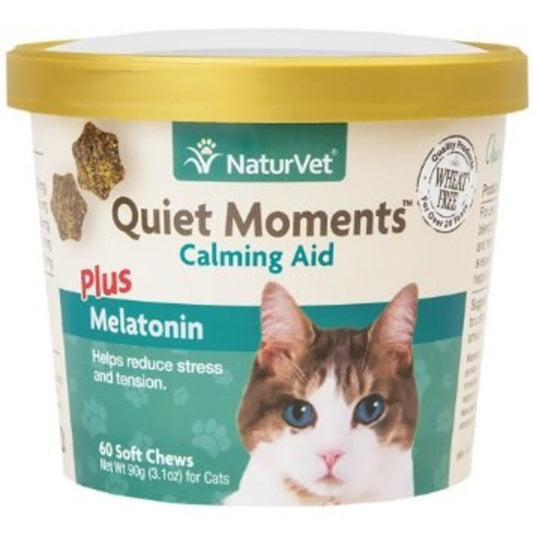 NaturVet Quiet Moments + Melatonin 60ct