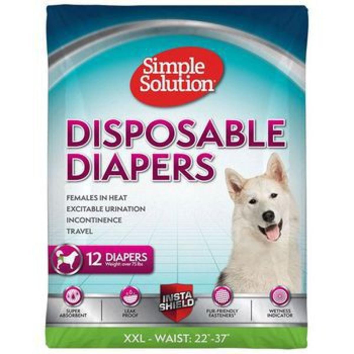 Simple Solution Disposable Diapers XXLG 12pk