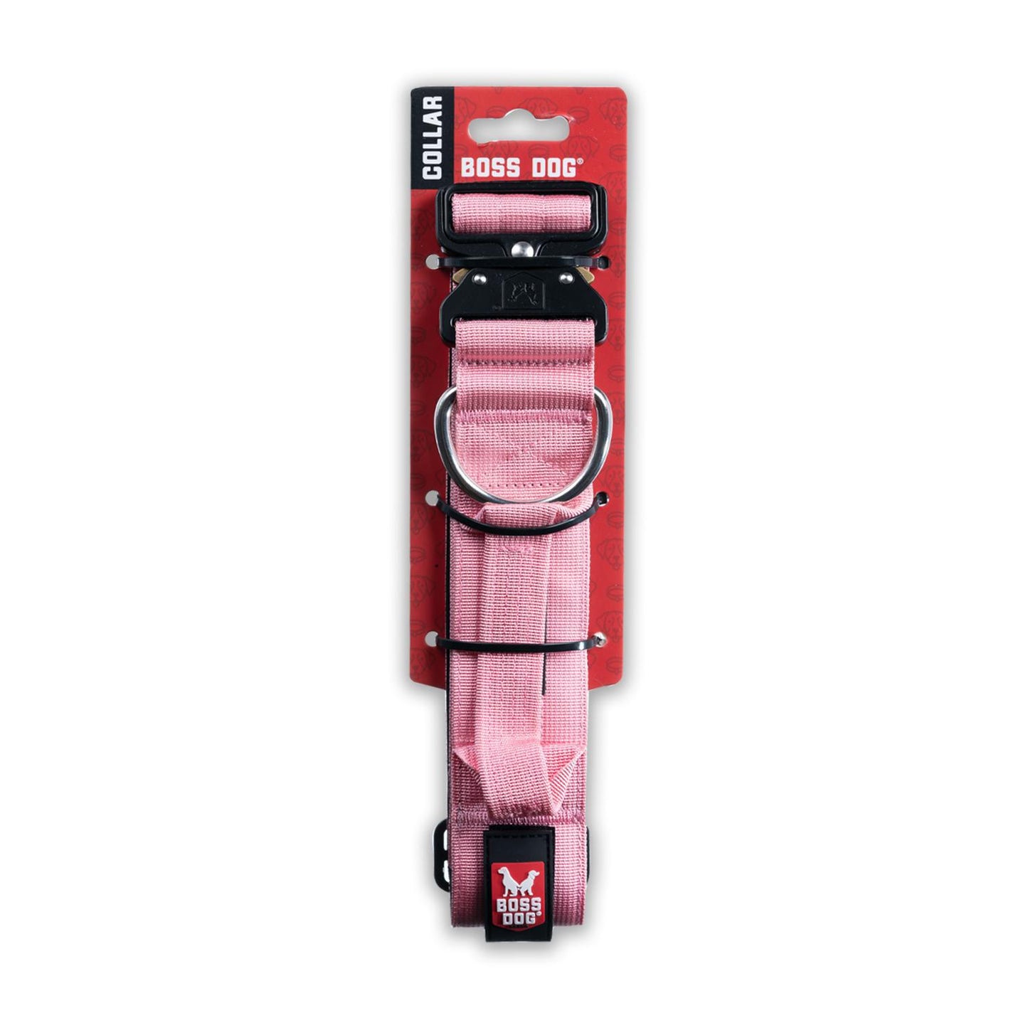 Boss Dog Collar 1.2" Small Pink (13"-16")