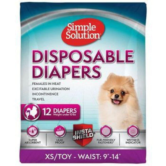 Simple Solution Disposable Diapers XSM 12pk