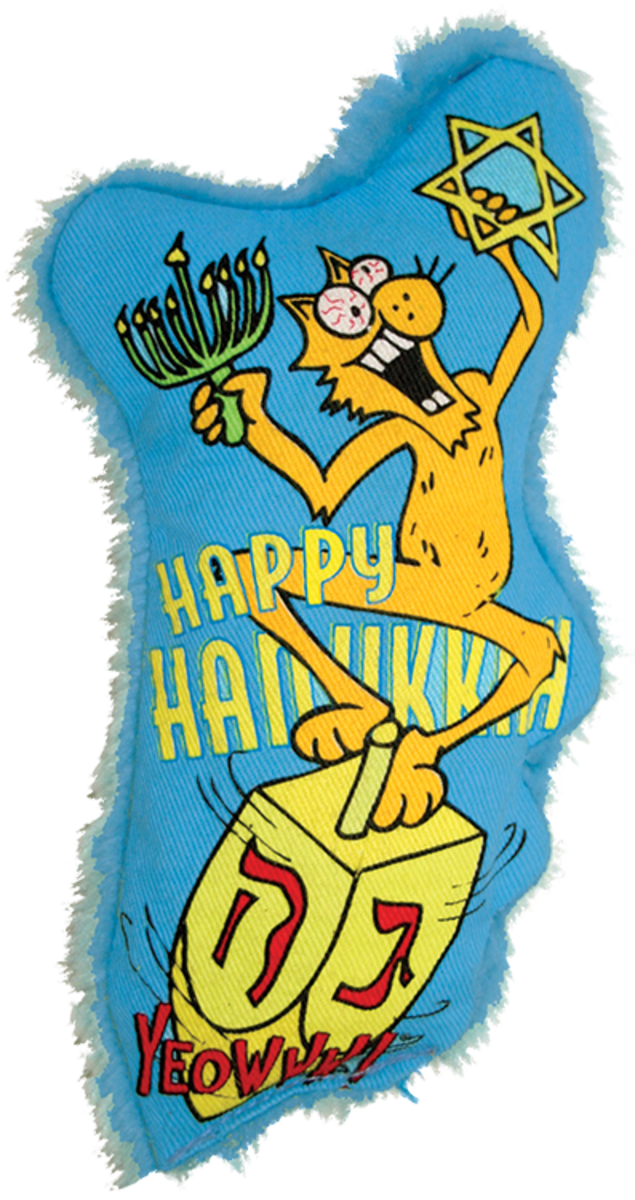 Yeowww! Dreidel Krinkle Catnip Toy