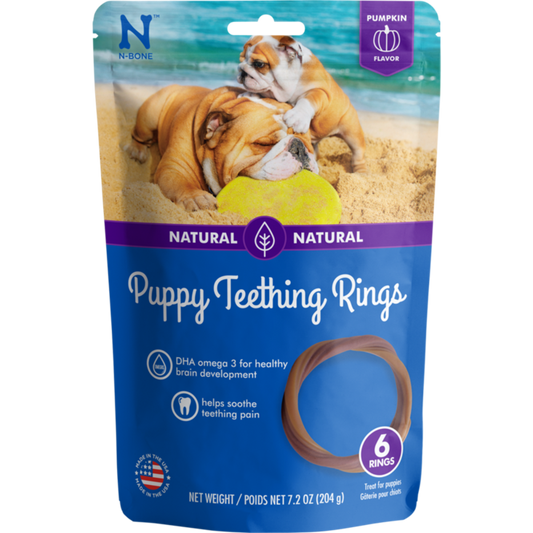 N-Bone Pumpkin Teething Rings 6ct