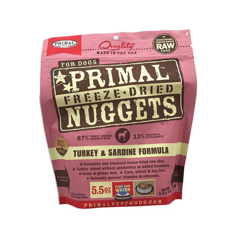 Primal Turkey & Sardine Nuggets 5.5oz