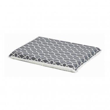 Quiet Time Geo Print/Fleece Reversible Pad Gray 24"