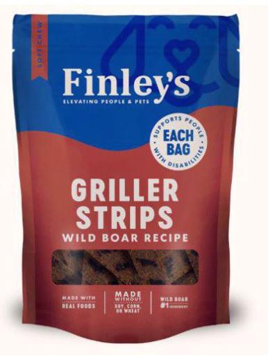 NS Finleys Dog Wild Boar Griller Strips Soft Treat 6oz