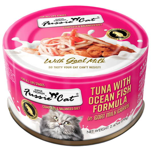 Fussie Cat Tuna w/OceanFish in Goat Milk 2.47z