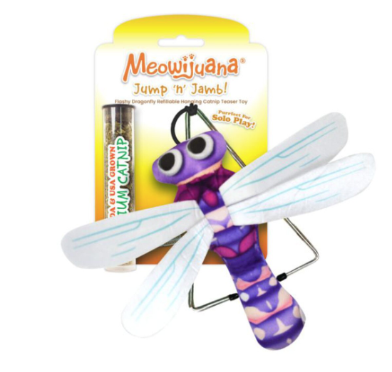 Meowijuana Door Jump 'n' Jamb Dragonfly Toy