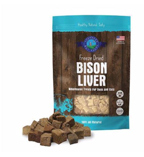 Shepherd Boy Bison Liver Freeze Dried Treat 8oz