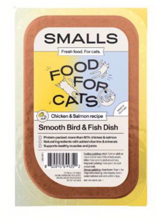 Smalls Minced Chicken Salmon Ground Bird Fish Cat Frozen 5z