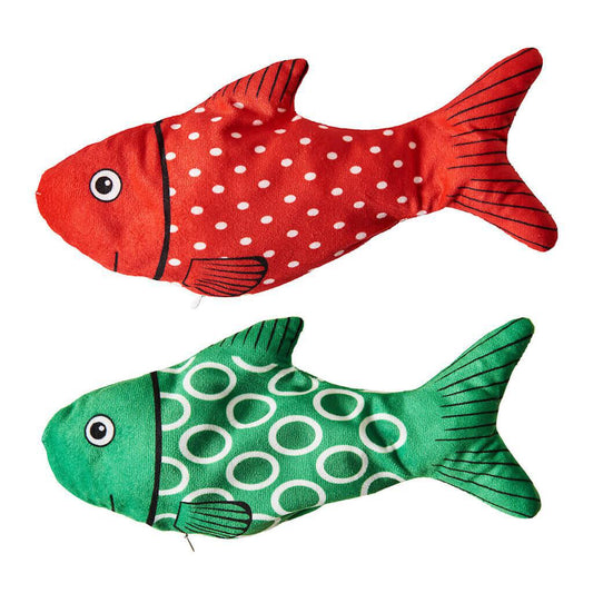Spot Holiday Flippin' Fish & Charger 11.5"