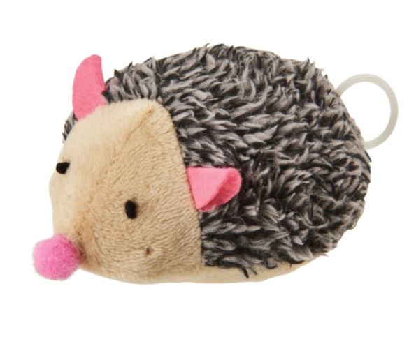 Ethical Pet SPOT Jittery Hedgehog Plush Cat Toy 3"