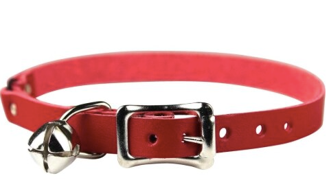 Signature Leather Safety Stretch Collar - Red