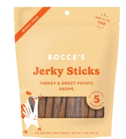 Bocce's Bakery Turkey Jerky Sticks 4oz