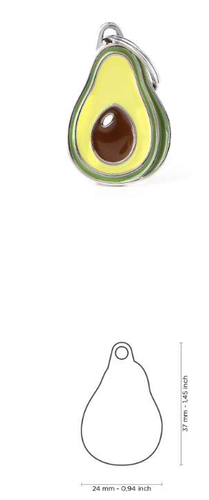 MyFamily Food ID Tag Avocado
