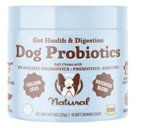 Natural Dog Company Probiotic Supplement Chews - 45ct
