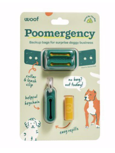Woof Dog Poomergency Clip + Key Chain