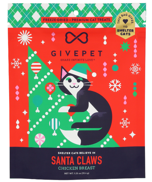 Givepet Santa Chicken Freeze Dried Treat 1.25oz