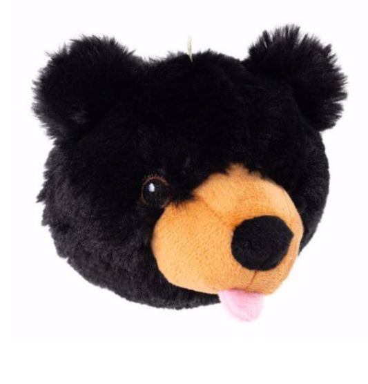 Tall Tails Black Bear Head 2-in-1 4"