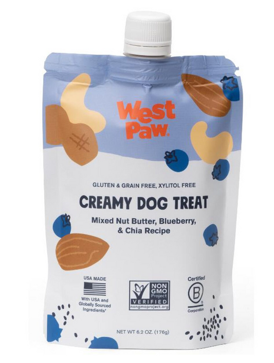 West Paw Nut Butter Blueberry Creamy Treat 6.2oz