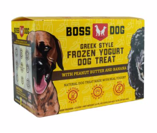 Boss Dog Yogurt Peanut Butter / Banana 3.5z / 4pk