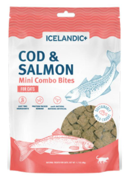 Icelandic+ Mini Cod & Salmon Cat Bites 1.7oz