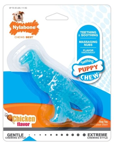 Nylabone Teething Dino Chicken Regular