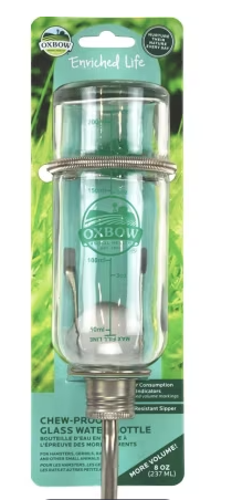 Enriched Life Chew Proof Glass Water Bottle 8oz