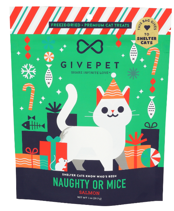 Givepet Naughty Salmon Freeze Dried Treat 1oz