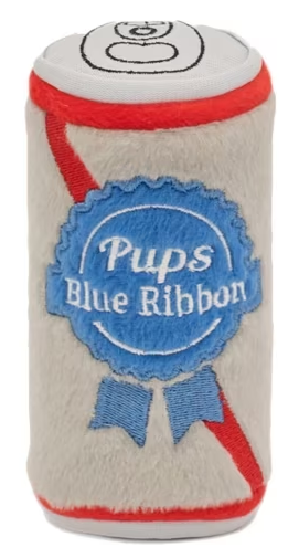 Zippy Paws Squeakie Can Pups Blue Ribbon