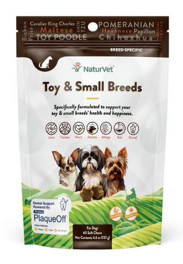 NaturVet Toy & Small Breeds Soft Chew 60ct